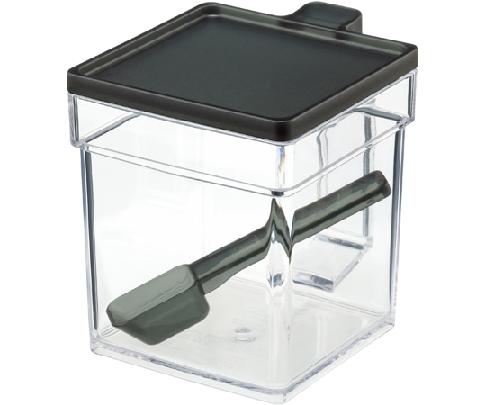 イノマタ化学 スクエアポット クリアーブラック #1197 1個（ご注文単位1個）【直送品】