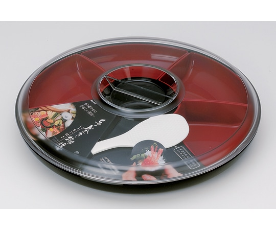 イノマタ化学 手巻き御膳 しゃもじ付 ブラック #1075 1個（ご注文単位1個）【直送品】