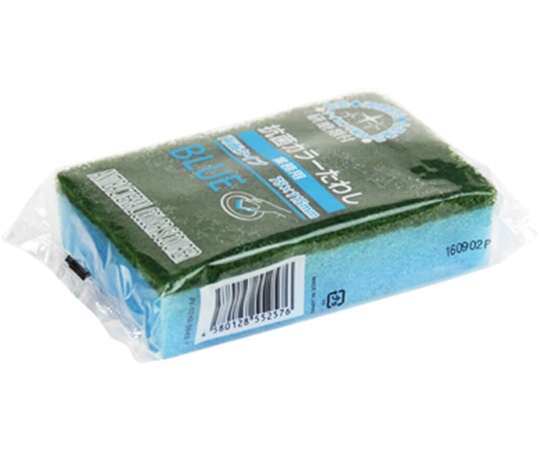 オザックス 抗菌カラーたわし ブルー H75cm×W115mm 10個×6箱入  1ケース（ご注文単位1ケース）【直送品】