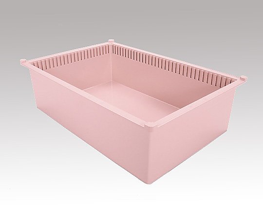 サカセ トレー(モジュールシリーズ) 64-17タイプ(深さ17cm)帯電防止 ピーチ PT64-17 PE 1個 (ご注文単位1個)【直送品】