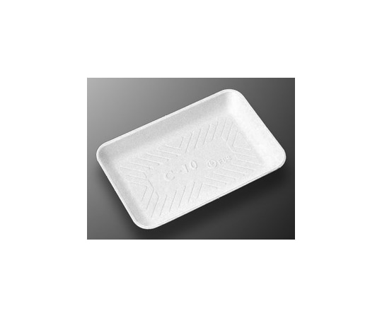 中央化学 トレー Cー10新(L)白 100枚入 150987 1袋(ご注文単位1袋)【直送品】