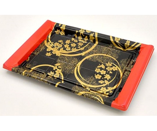 中央化学 刺身・鮮魚容器 CF宴角34-23 花泉R-BK 身 200枚 178558 1ケース(ご注文単位1ケース)【直送品】