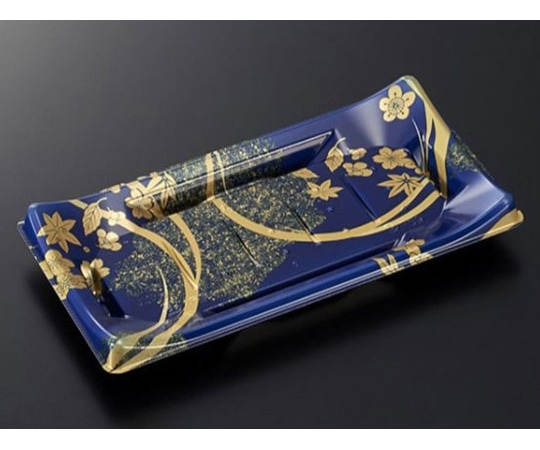 中央化学 寿司容器 HS波ね皿 21-11 松月青-BK 身 1200枚 387621 1ケース(ご注文単位1ケース)【直送品】