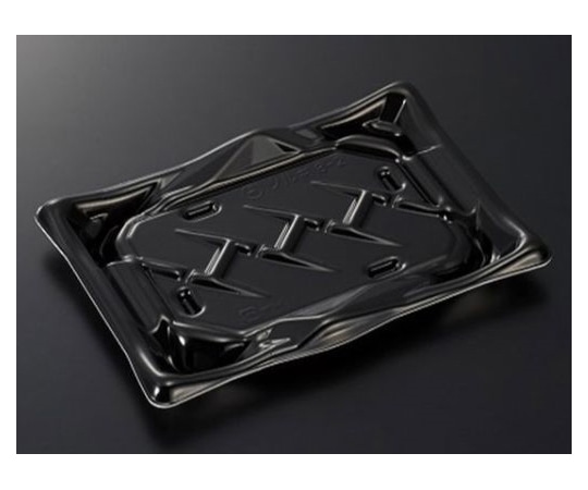 中央化学 寿司容器 剣 8-2 黒 身 800枚 278325 1ケース(ご注文単位1ケース)【直送品】