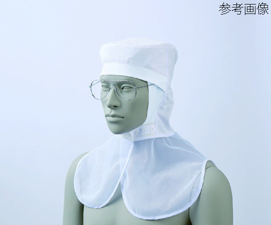 住商モンブラン 頭巾帽子 兼用 白 L 9-1521 L 1枚（ご注文単位1枚）【直送品】