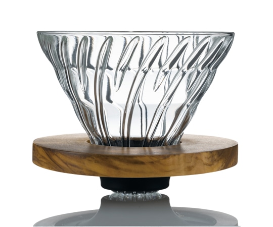 HARIO V60透過ドリッパー オリーブウッド VDGR-02-OV 1個（ご注文単位1個）【直送品】