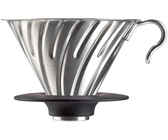 HARIO V60メタルドリッパー・ヘアラインシルバー VDMR-02-HSV 1個（ご注文単位1個）【直送品】