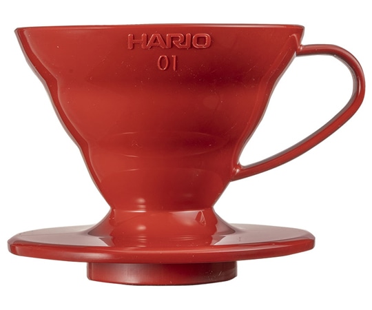 HARIO V60透過ドリッパー01 レッド VDR-01-R 1個（ご注文単位1個）【直送品】