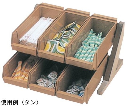 スギコ産業 スギコ 18-8デラックスオーガナイザー 2段3列(6ヶ入)ブラック TO-767B 1個（ご注文単位1個）【直送品】