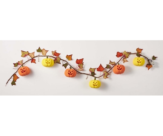 アズワン LEDカントリーパンプキンガーランド 185cm ハロウィン 37-18-9-1 1個（ご注文単位1個）【直送品】