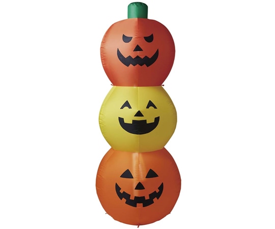 アズワン エアブロードール 3連カラフルパンプキン ハロウィン 大 37-25-4-2 1個（ご注文単位1個）【直送品】