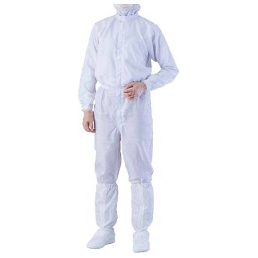 アズワン 異物混入対策ツナギ服 AS1401(男女兼用) 白 M 1着 (ご注文単位1着)【直送品】