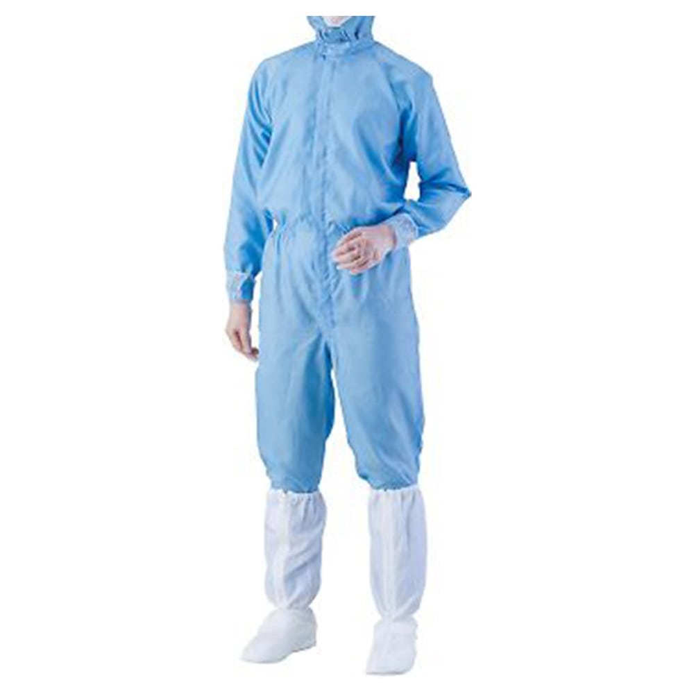 アズワン 異物混入対策ツナギ服 AS1401(男女兼用) 青 M 1着 (ご注文単位1着)【直送品】