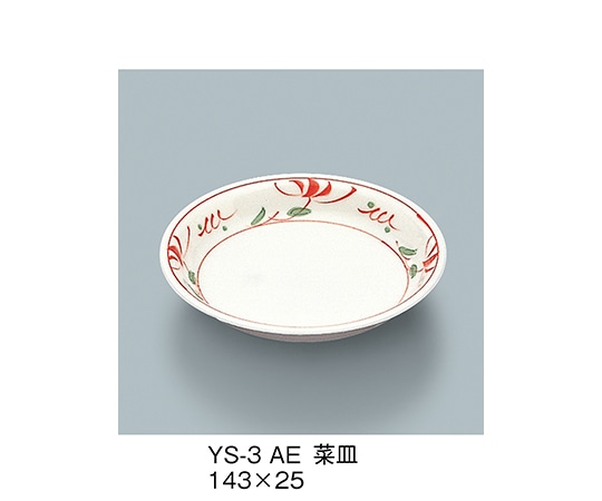 三信化工 菜皿 赤絵 YS-3_AE 1個（ご注文単位1個）【直送品】