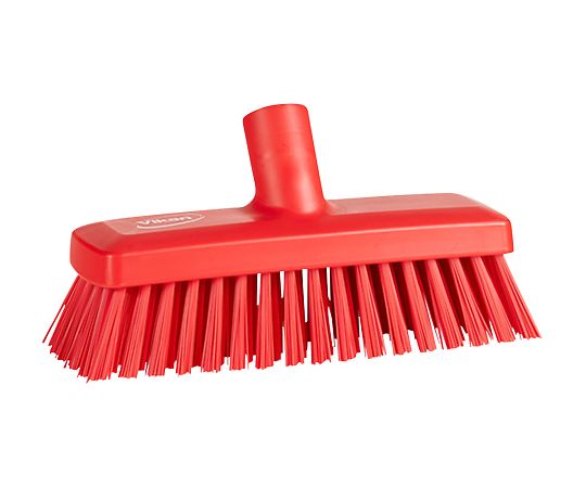 Vikan コンパクトデッキブラシ 赤 7042 1本（ご注文単位1本）【直送品】