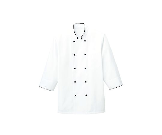 FACE コックシャツ ホワイト×ブラック M FB4513U-16 M 1枚（ご注文単位1枚）【直送品】