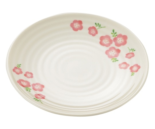 エンテック 丸皿(中) 桃花(ももか) MK-13 1個（ご注文単位1個）【直送品】