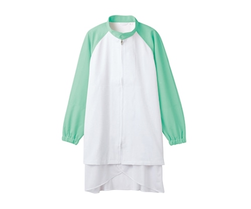 住商モンブラン ブルゾン 兼用 長袖 白/グリーン エコ 8-463 S 1枚(ご注文単位1枚)【直送品】