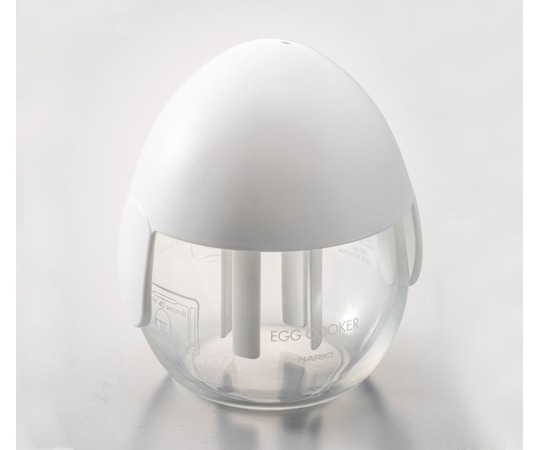 HARIO ガラスのレンジ エッグクッカー ホワイト 24個セット XECN-M-W 1箱（ご注文単位1箱）【直送品】