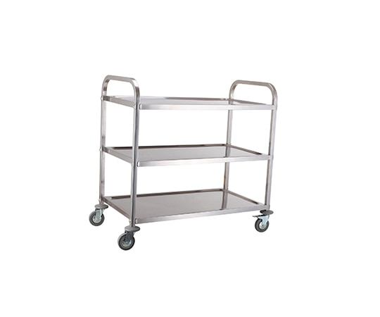 エムテートリマツ 18-8ワゴン3段 M A1005 1個（ご注文単位1個）【直送品】