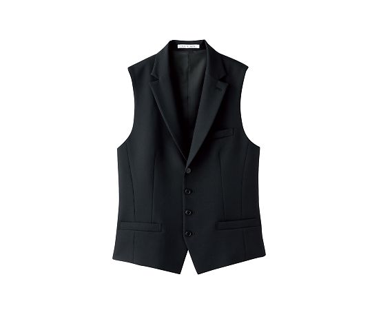 FACEスーツ メンズ衿付ベスト ブラック LL FV1003M-16 LL 1枚（ご注文単位1枚）【直送品】