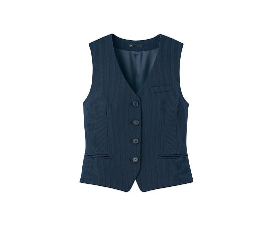 FACEスーツ レディスストレッチベスト ネイビー 17G FV1308L-8 17G 1枚（ご注文単位1枚）【直送品】