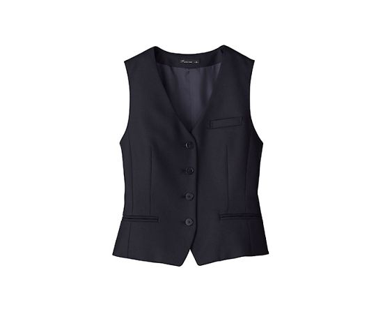 FACEスーツ レディスストレッチベスト ネイビー 17G FV1312L-8 17G 1枚（ご注文単位1枚）【直送品】