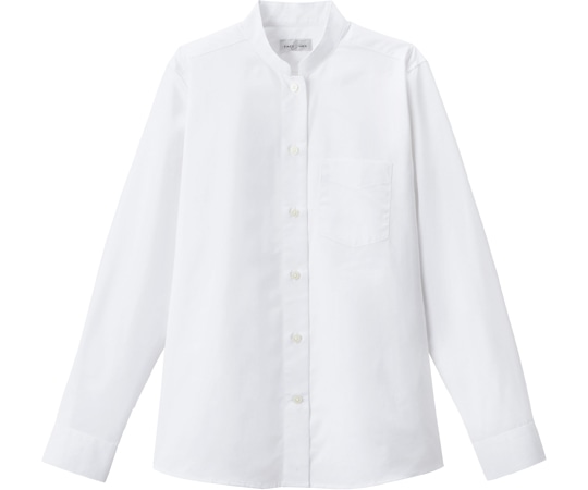 ボンマックス レディススタンドカラー長袖ブラウス ホワイト 9G FB4046L-15 9G 1枚（ご注文単位1枚）【直送品】