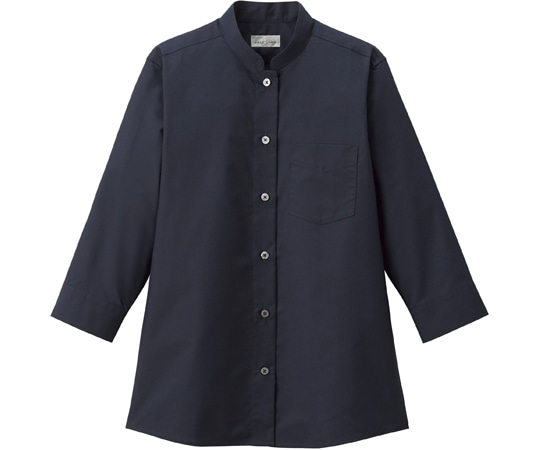 ボンマックス レディススタンドカラー七分袖ブラウス ネイビー 9G FB4047L-8 9G 1枚（ご注文単位1枚）【直送品】