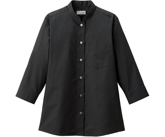 ボンマックス レディススタンドカラー七分袖ブラウス ブラック 13G FB4047L-16 13G 1枚（ご注文単位1枚）【直送品】