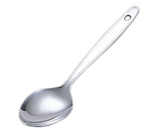 エムテートリマツ #7700 18-0先丸スプーン(穴明) 153mm  1個（ご注文単位1個）【直送品】