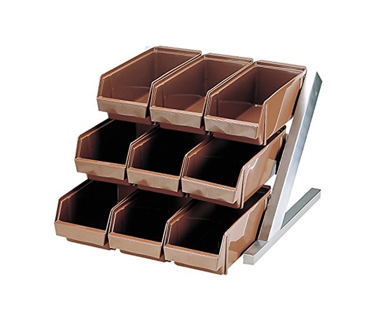 エムテートリマツ DXオーガナイザーブラウン 3段3列  1個（ご注文単位1個）【直送品】