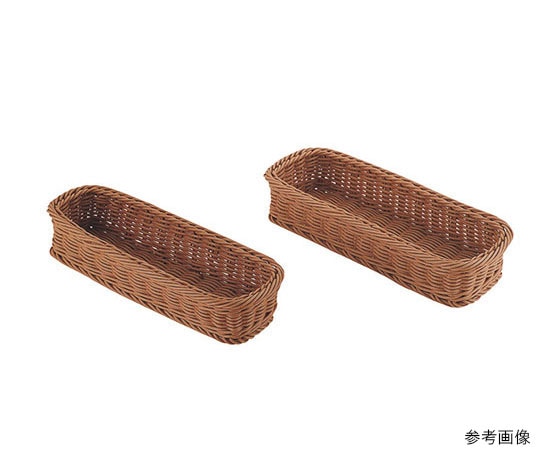 トーダイ PPラタン カトラリーバスケット小(2人用) ブラウン CB-002-BR 196029 1個（ご注文単位1個）【直送品】