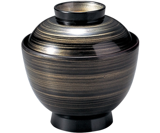 福井クラフト 耐熱3.2寸 玉子椀 カスリ刷毛目 内黒 12023900 1個（ご注文単位1個）【直送品】