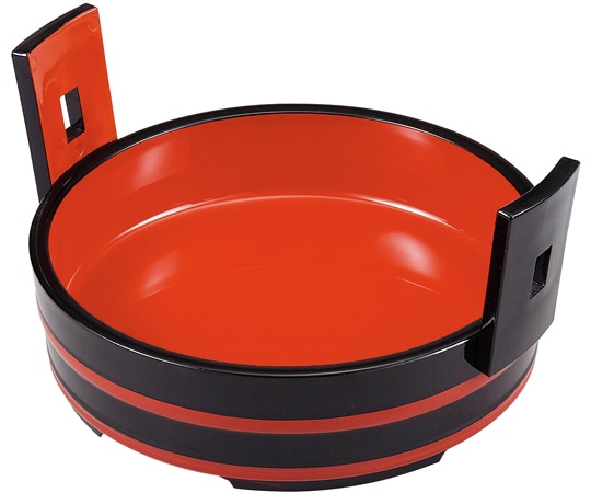 福井クラフト 7寸 手桶 黒朱ヒモ内朱(本体) 45013310 1個（ご注文単位1個）【直送品】