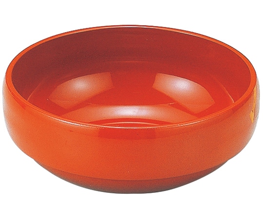 福井クラフト 4寸 丸鉢(段付)柿朱 70001760 1個（ご注文単位1個）【直送品】