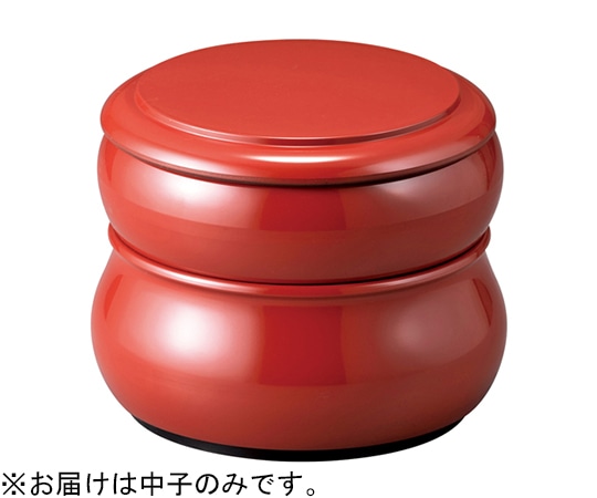 福井クラフト 寿冠丸重(中子)朱(内黒) 50261500 1個(ご注文単位1個)【直送品】