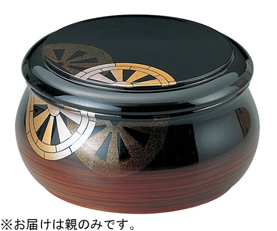 福井クラフト 寿冠チラシ 源氏車(親)(内黒) 74010352 1個(ご注文単位1個)【直送品】