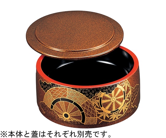 福井クラフト 4寸 ミニ桶 御所車用蓋(梨地無地 78020070 1個(ご注文単位1個)【直送品】