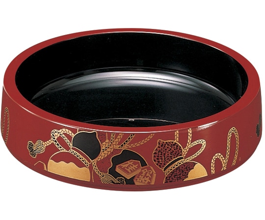 福井クラフト DX6寸 桶 朱ひょうたん 78030120 1個(ご注文単位1個)【直送品】