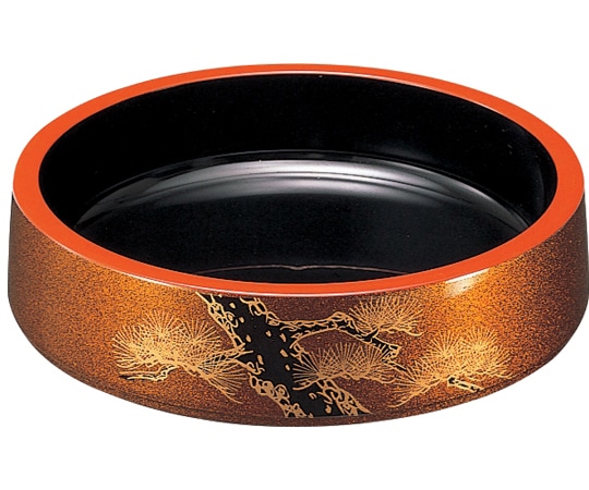 福井クラフト DX6寸 桶 梨地老松 78030110 1個(ご注文単位1個)【直送品】