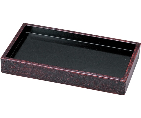 福井クラフト 7.7寸 長角盛ざる絞り漆刻塗 45000260 1個（ご注文単位1個）【直送品】