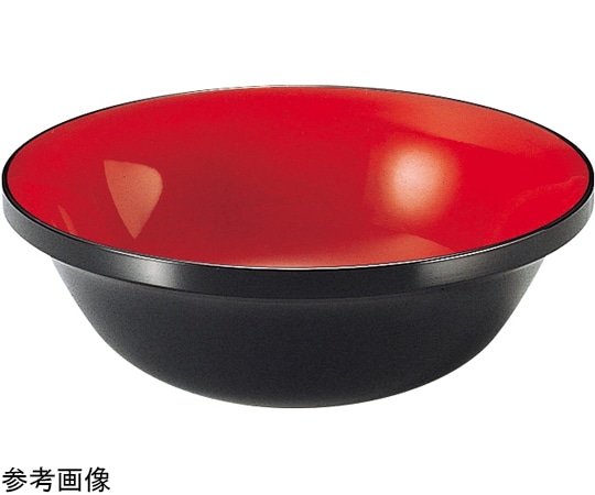 福井クラフト 4.5寸 羽反サラダボール 黒内朱 51306680 1個（ご注文単位1個）【直送品】