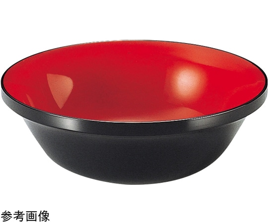 福井クラフト 5寸 羽反サラダボール 黒内朱 51306690 1個（ご注文単位1個）【直送品】