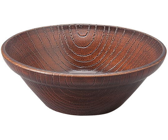 福井クラフト 5寸 木調風サラダボール 摺り 55013558 1個（ご注文単位1個）【直送品】