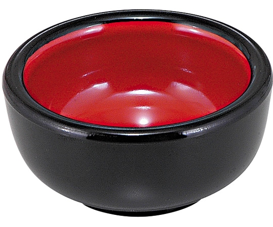 福井クラフト ミニがんこ鉢 黒内朱 55001280 1個（ご注文単位1個）【直送品】