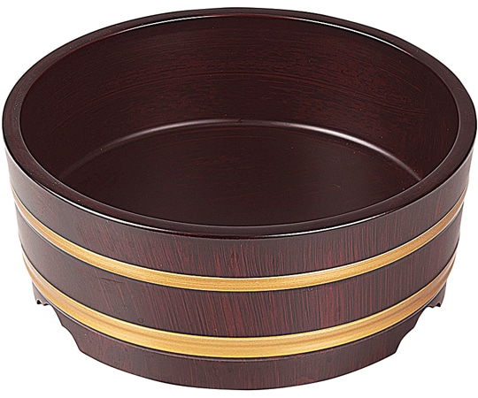 福井クラフト 8寸 めん桶 ブラウン刷毛目(本体) 51030916 1個（ご注文単位1個）【直送品】