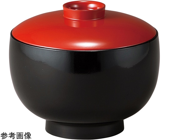 福井クラフト つぼみ椀(大)朱/黒 内黒 30048090 1個（ご注文単位1個）【直送品】