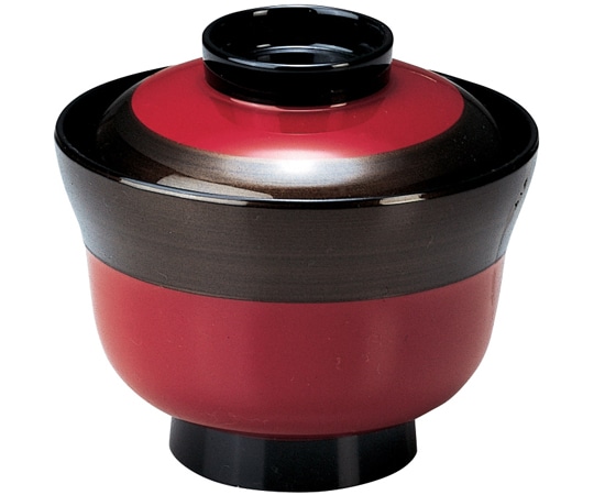 福井クラフト 耐熱3.5寸 かすみ椀 幸輪 内黒 12024460 1個（ご注文単位1個）【直送品】