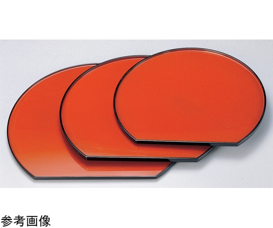 福井クラフト 尺1 京型半月盆 柿朱パール渕黒 15000290 1個（ご注文単位1個）【直送品】